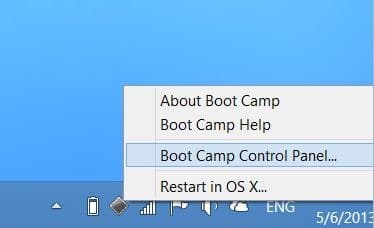 default mac os for bootcamp